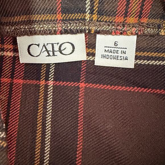 Vintage Cato Plaid Maxi Skirt - Picture 3 of 5